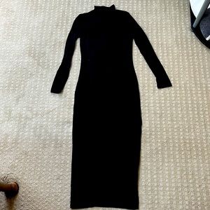 Fitted turtle neck dress